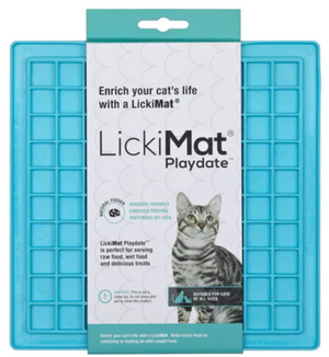 LickiMat Classic Playdate Cat Lick Mat - Turquoise
