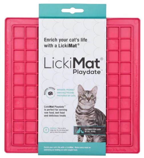 LickiMat Playdate Cat Lick Mat - Pink