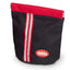 Black and red bag with a visible brand logo on a white background