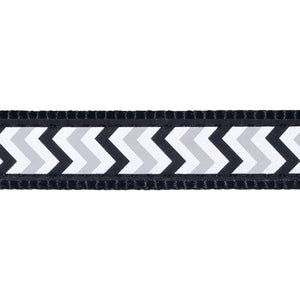 Cat Collar Reflective Ziggy Black