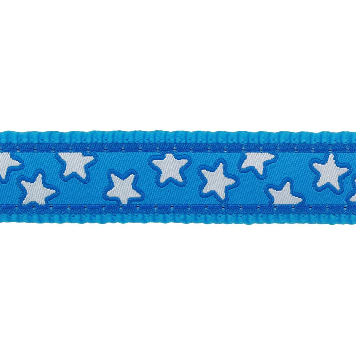 Red Dingo Stars Dog Collar - White Stars Pattern | S, M, L Sizes
