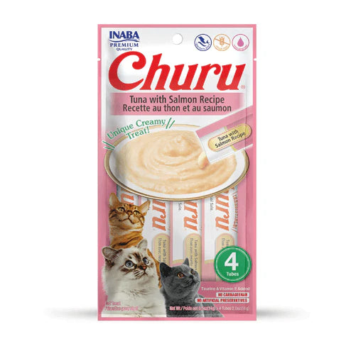 Churu Tuna & Salmon Lickable Cat Treats – 4pk