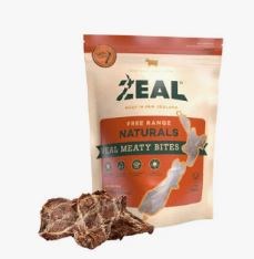 Zeal Free Range Veal Bites Dog Treats 125g
