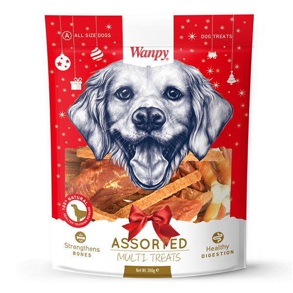Wanpy Christmas Dog Treat Multipack 300g