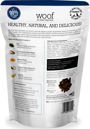NZ Natural WOOF Air-Dried Beef Dog Food 100g