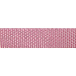 Pink grosgrain ribbon on a white background