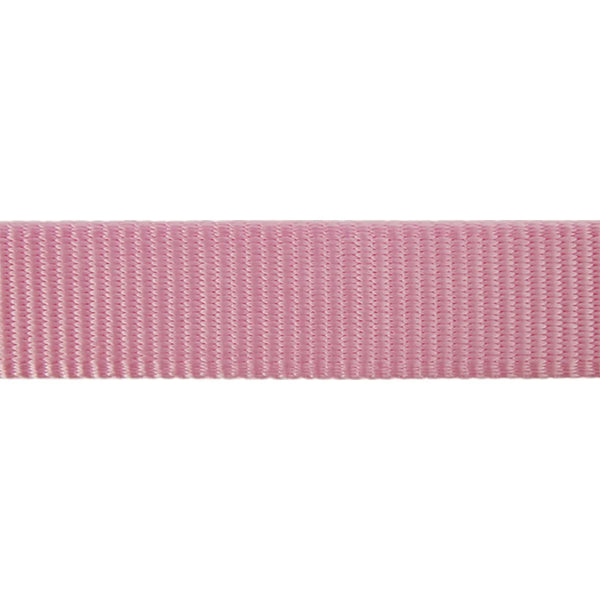 Pink grosgrain ribbon on a white background