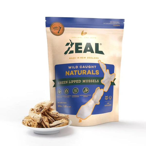 Zeal Green Lipped Mussels Cat & Dog Treats 50g