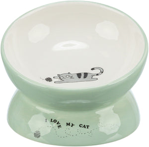 Trixie Raised Cat Bowl - Sage 13cm, 150ml
