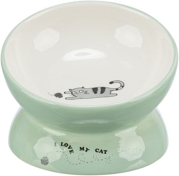 Trixie Raised Cat Bowl - Sage 13cm, 150ml