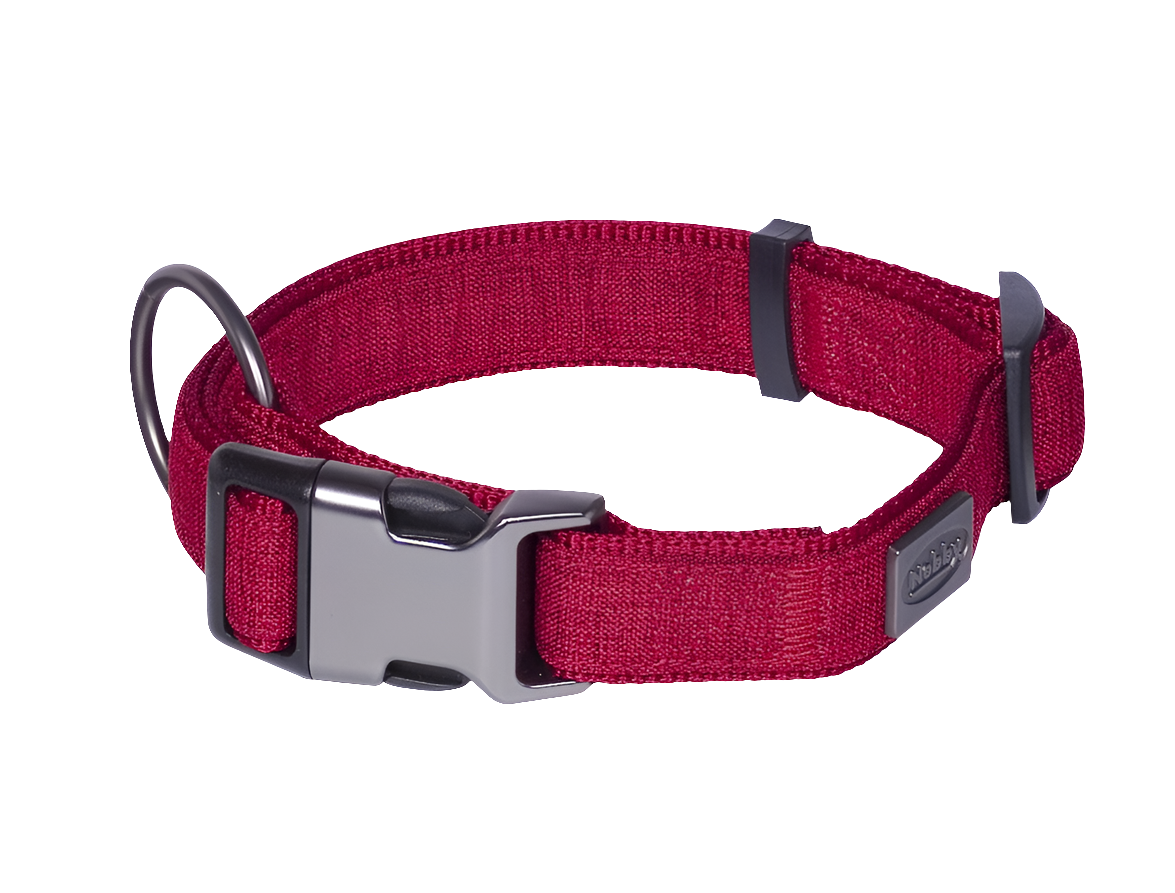 Dog Collar Linen Deluxe - Premium Adjustable Collar with Metal Hardware Nobby