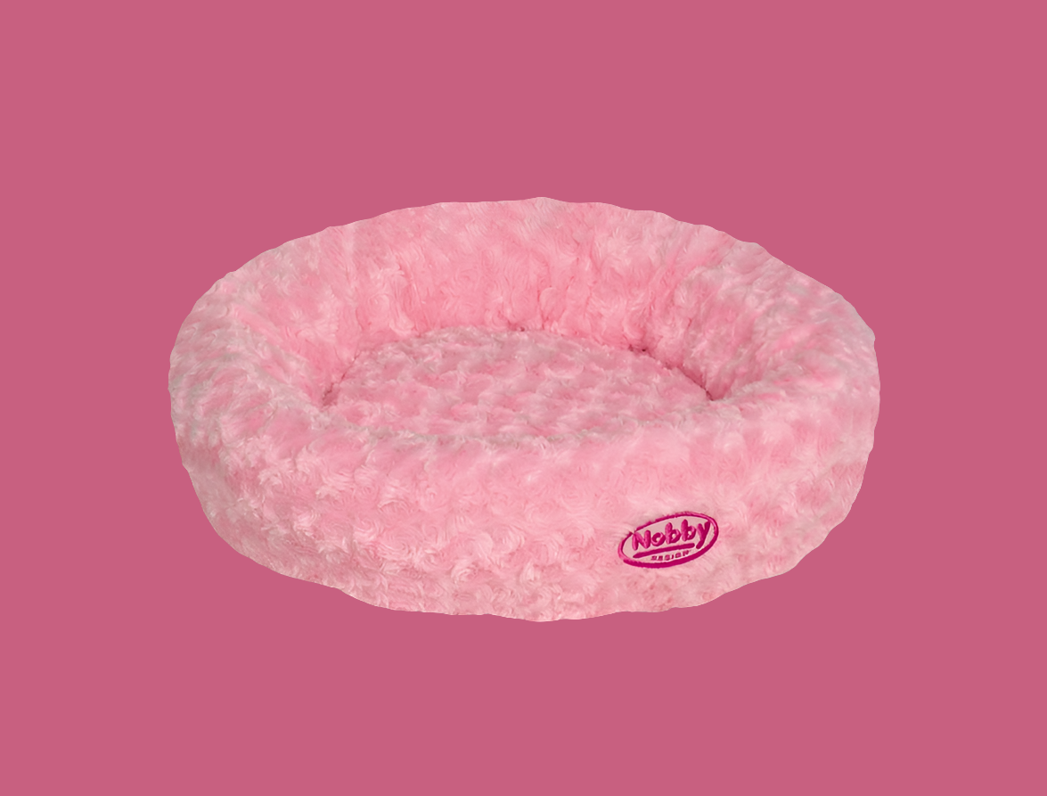 Nobby ARUSHA Donut Bed - Soft Plush Bed for Cats & Small Dogs | Microfiber 45cm