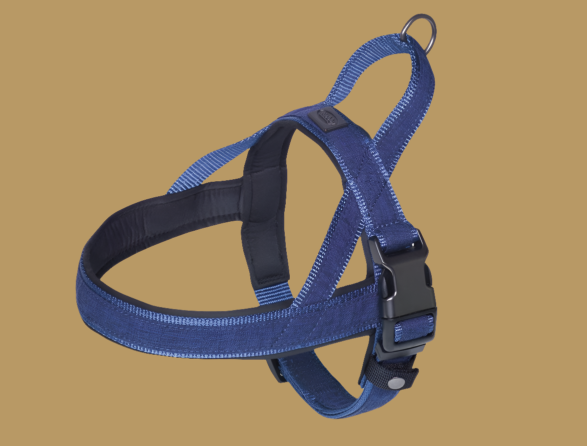 Premium Dog Harness Linen Deluxe - Norwegian Style Padded Harness with Handle Nobby