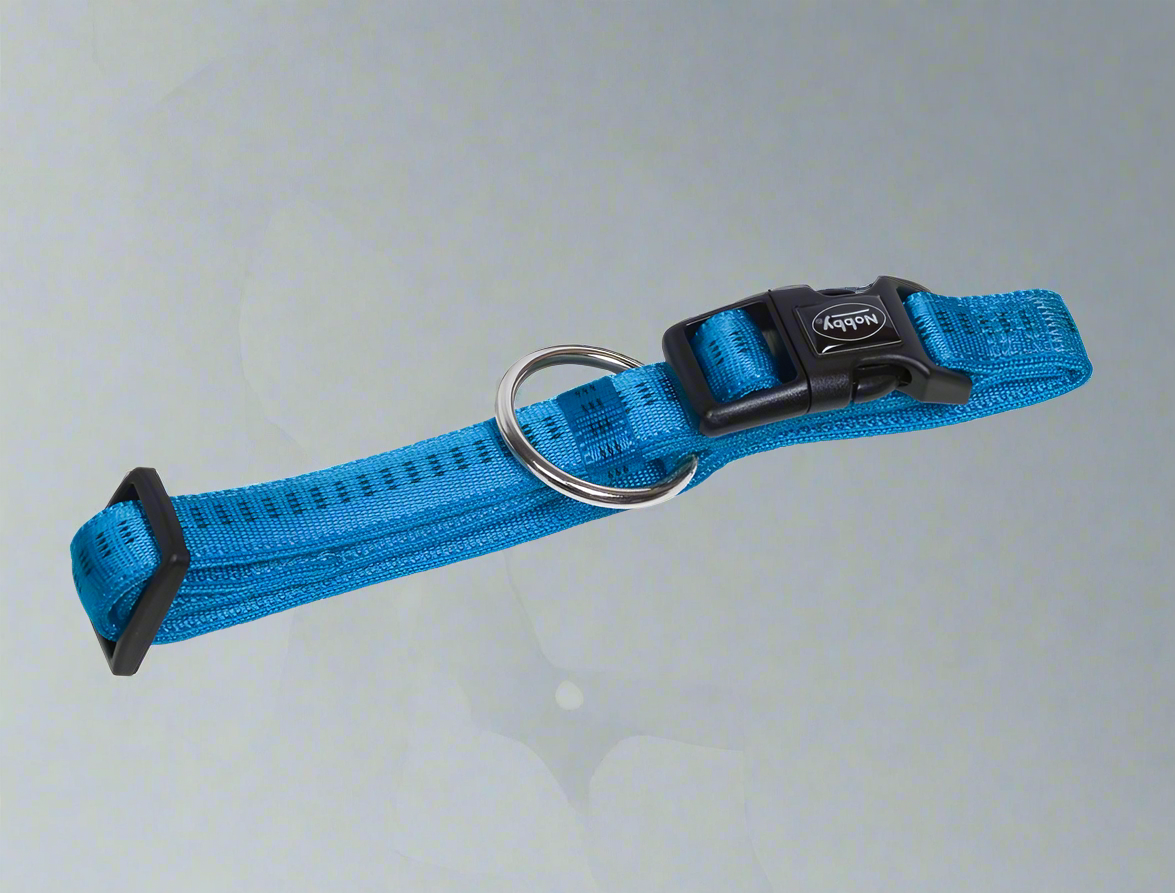 Soft Grip Dog Collar - Nylon Collar with Soft Lining | 15 Colors, 5 Sizes Nobby