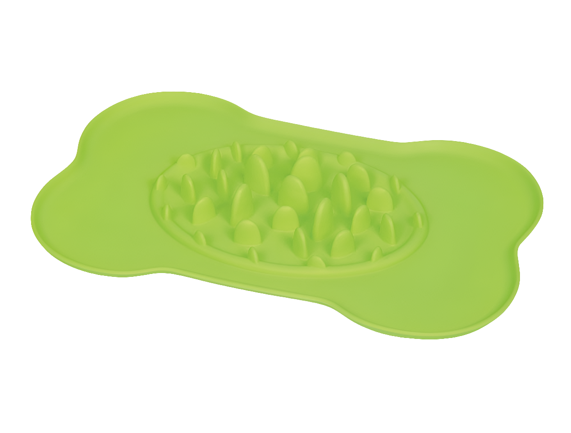 Slow Feeder Mat Silicone 41x27cm - Anti-Gulping Pet Feeding Mat