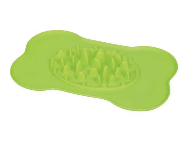 Slow Feeder Mat Silicone 41x27cm - Anti-Gulping Pet Feeding Mat