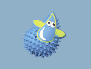 Nobby Rubber Cooling Drop Dog Toy - Freezable