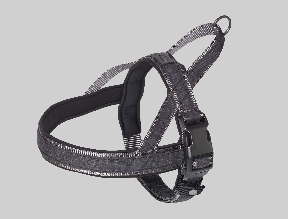 Premium Dog Harness Linen Deluxe - Norwegian Style Padded Harness with Handle Nobby