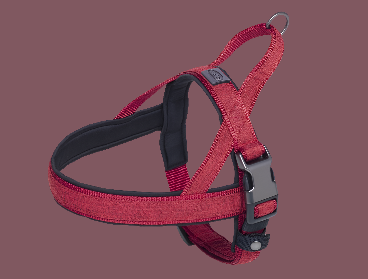 Premium Dog Harness Linen Deluxe - Norwegian Style Padded Harness with Handle Nobby