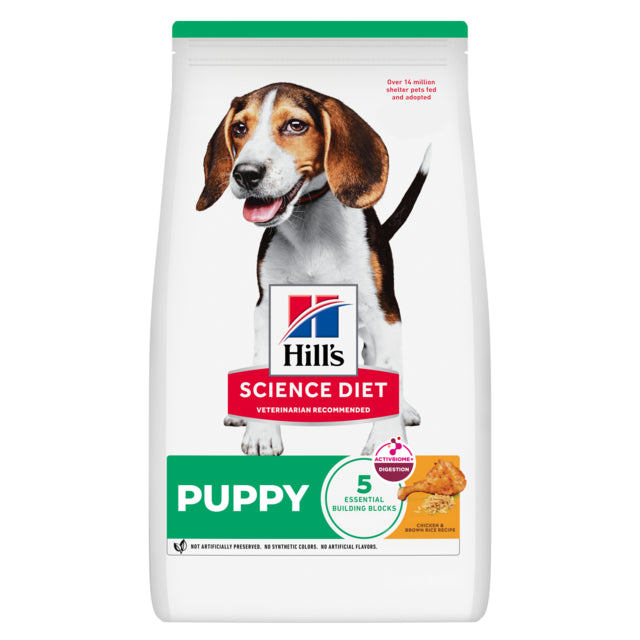Hill's Science Diet Puppy dog food packaging on a white background