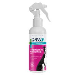 PAW Conditioning & Grooming Spray bottle on a white background