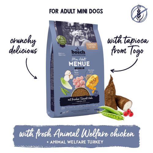 Bosch Menue Mini Adult with Animal Welfare chicken grain-free