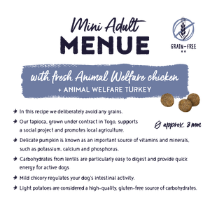 Bosch Menue Mini Adult with Animal Welfare chicken grain-free