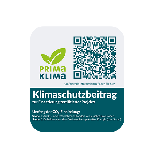 QR code with Prima Klima logo and text on a white background