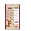Dog food packaging with a cartoon dog and text on a white background