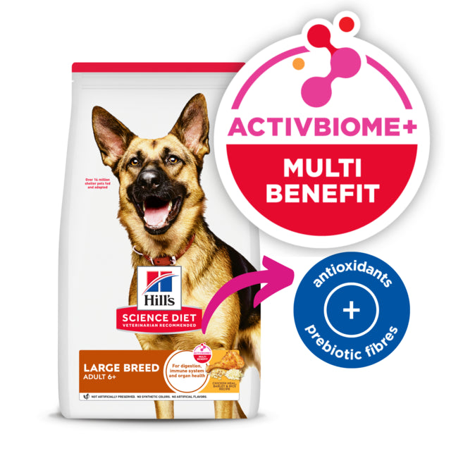 Bag of Hills Science Diet dog food for large breeds on a white background