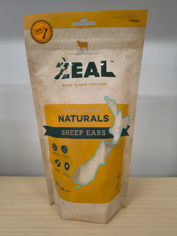 Zeal Free Range Sheep Ears Dog Treats 125g