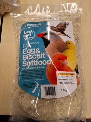 Best Bird Egg & Biscuit Softfood for Canaries & Finches - 1.5kg