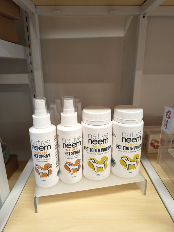 Pet Tooth Powder Organic Neem 100g - Natural Dental Care for Dogs & Cats | BioGro Certified