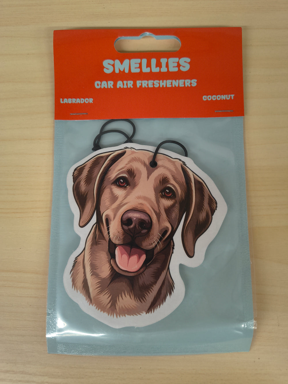 Smellies Chocolate Labrador Car Air Freshener - Coconut