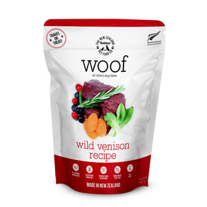 NZ Natural WOOF Air-Dried Wild Venison Dog Food 100g