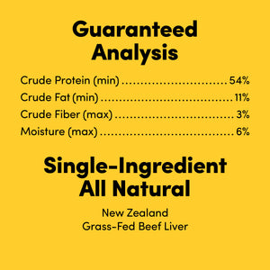 Animals Like Us Freeze-Dried Beef Liver Dog Treats 85g