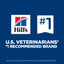 Hills pet food brand logo with '#1' on a blue background, indicating it's the U.S. veterinarians' #1 recommended brand.