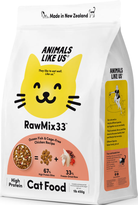 Animals Like Us RawMix33 Ocean Fish & Cage-Free Chicken Cat Food