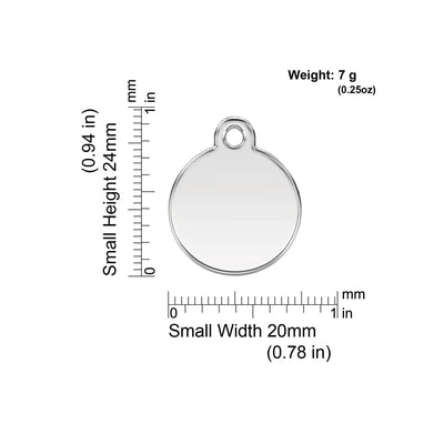 RedDingo NZ Kiwi Dog ID Tag - Stainless Steel Enamel with Lifetime Guarantee