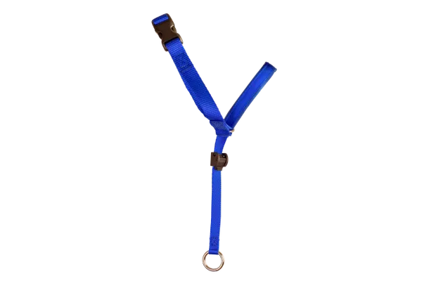 beau pets gentle leader head collar blue