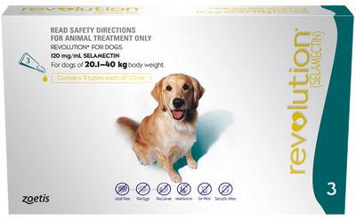 Revolution for Dogs Large 20-40kg - Flea, Tick & Parasite Treatment 3 + 6 Pack