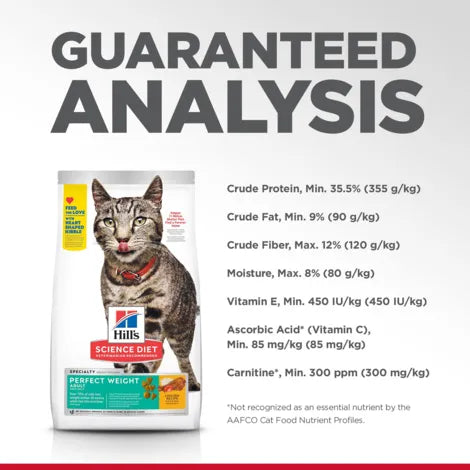 Hill's Science Diet Perfect Weight Adult Cat Food - Weight Management Formula