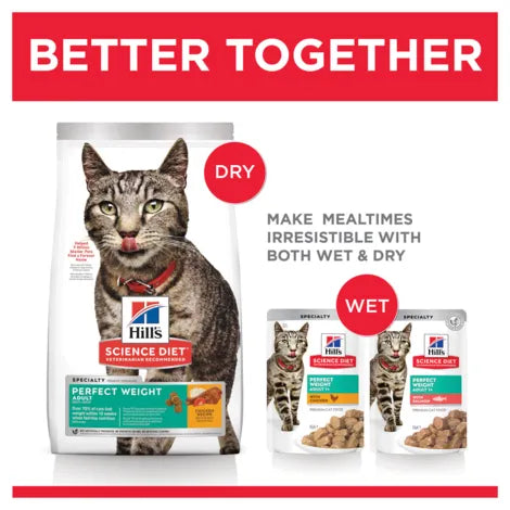 Hill's Science Diet Perfect Weight Adult Cat Food - Weight Management Formula
