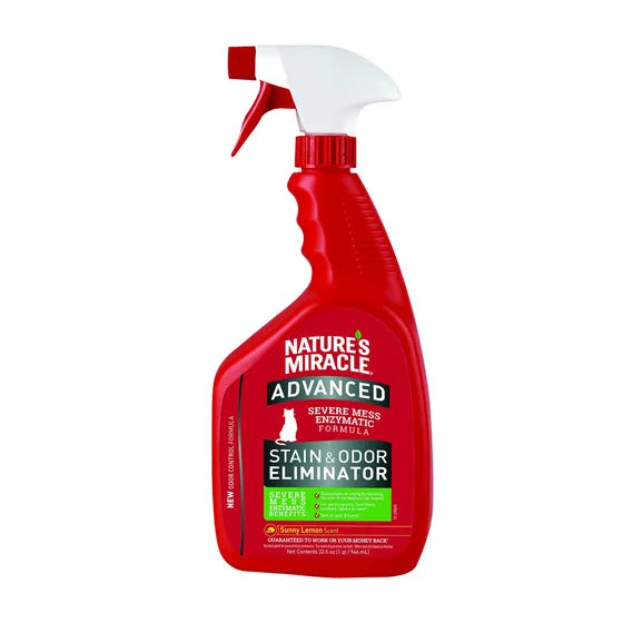Nature's Miracle Advanced Cat Stain & Odour Remover Lemon 946ml