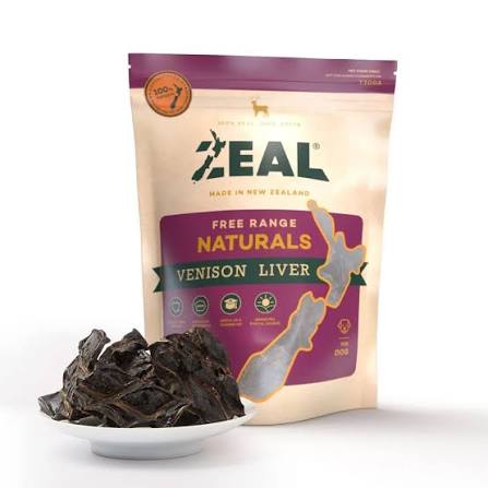Free Range Venison Liver Dog Treats 125g