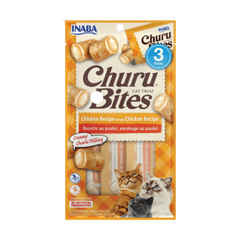 Inaba Churu Bites Chicken Recipe Cat Treats 3 × 10g