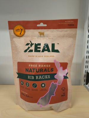 Zeal Free-Range Rib Racks 150g - Natural Dog Chew from New Zealand