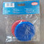 Silicone Can Lid Pack of 2 - 9cm Pet Food Container Covers (Red & Blue)