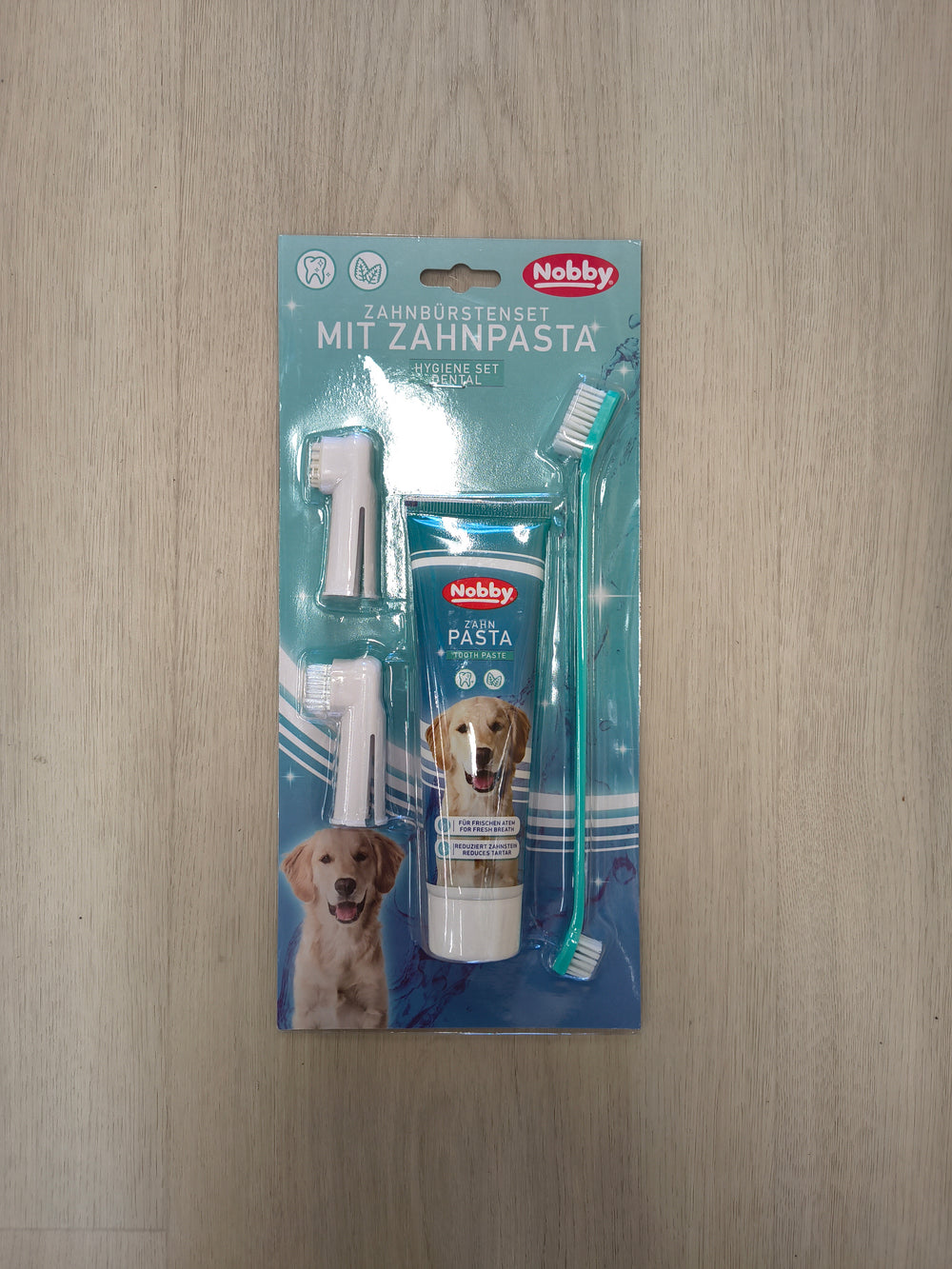 Dog Toothbrush Set with Toothpaste 100g - Mint Flavored Dental Care Kit