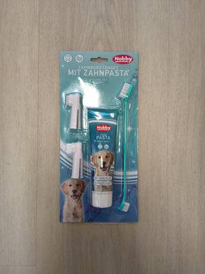Dog Toothbrush Set with Toothpaste 100g - Mint Flavored Dental Care Kit